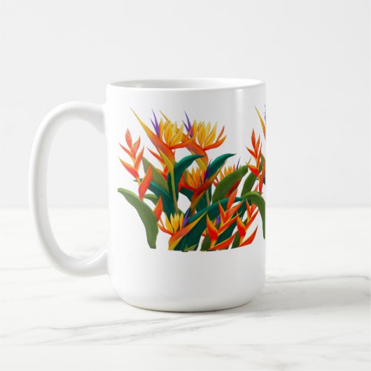 Mug Flower mut rouge vert (Gauche)