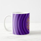 Mug Flower Of Life 1 - Timbre Or | tache violette (Gauche)