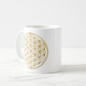 MUG FLOWER OF LIFE GOLD (Devant gauche)