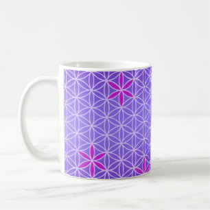 Mug Flower Of Life - timbre sans couture motif - viole