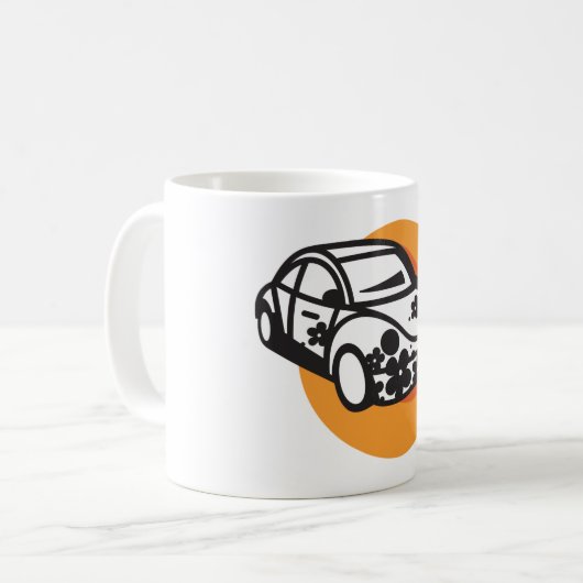 Mug Flower Power Car Cute Hippie Style (Devant gauche)