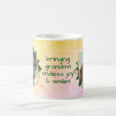 Mug Flower Shape Replaceable Photo Colorful Background (Centre)