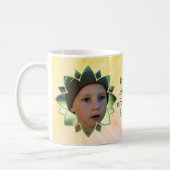 Mug Flower Shape Replaceable Photo Colorful Background (Gauche)