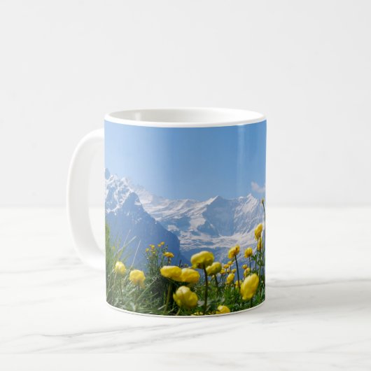 Mug Flowers (homonymie) | Eiger Monch Swiss Alps (Devant gauche)