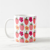 Mug flowers & strawberries (Gauche)