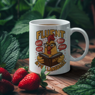 Mug Fluent dans le langage faible Le Clucky Linguist