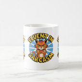 Mug Fluent Dans Le Sarcasme Amusants Amoureux de les c (Centre)
