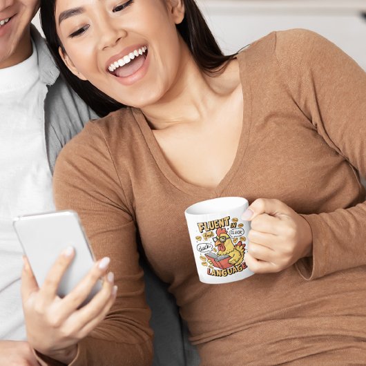 Mug Fluent in Fowl Language Chickens Guide