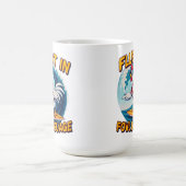 Mug Fluent in Fowl Language Rooster Riding Le Surf (Centre)
