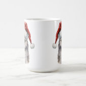 MUG FLUFER CHAT BLANC LONGTEMPS HAÏS AVEC CHAT SANTA (Centre)