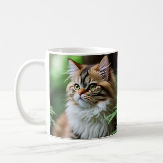 Mug "Fluff and Cuddles : The Chubby Persian Cat" (Gauche)