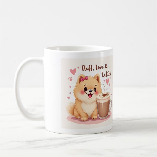 Mug Fluff, Love & Lattes (Gauche)