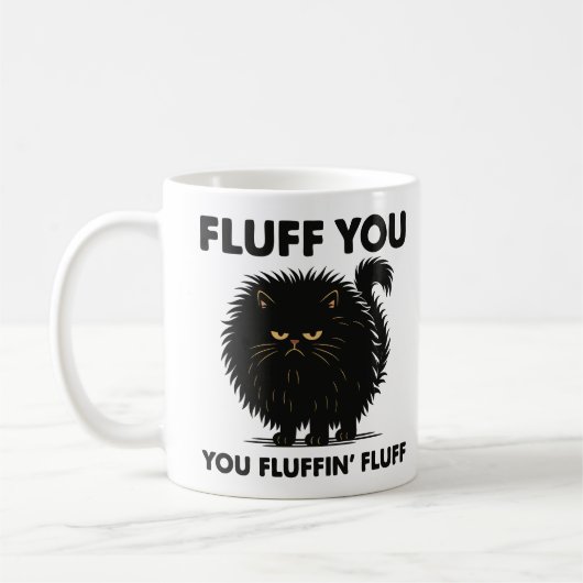Mug Fluffeux Volumineux Chat Vie Kitty Style (Gauche)