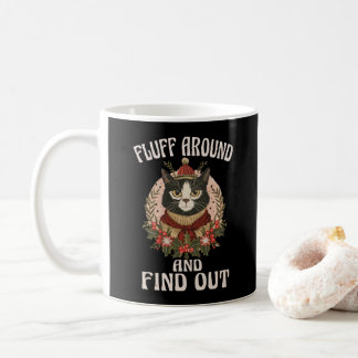 Mug Fluffez Autour Et Découvrez Le Chat d'hiver Vintag