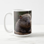 Mug Fluffy Baby Australian Wombat, (Gauche)