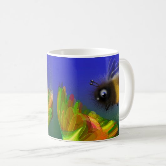 Mug Fluffy bee Invitation (Devant droit)