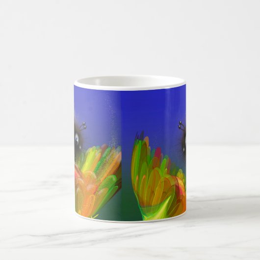 Mug Fluffy bee Invitation (Centre)