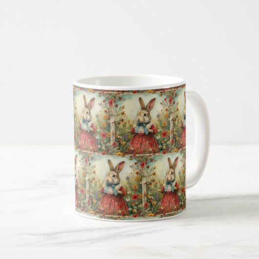 Mug Fluffy Frolic : Bunny Coffee Delties ☕ 🐰 (Devant droit)