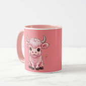 Mug Fluffy Rose Highlands Scottish Cow (Devant gauche)
