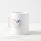 Mug Fluffy Trio in Panic – Cute Pastel Creatures  (Devant gauche)