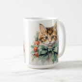 MUG FLUFY VACANCES CALICO CUITTEN AVEC LIT VERT (Devant droit)