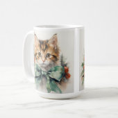 MUG FLUFY VACANCES CALICO CUITTEN AVEC LIT VERT (Devant gauche)