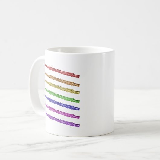Mug Flûte arc-en-ciel (Devant gauche)