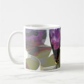 Mug Flûte en verre violet avec ombre (Gauche)
