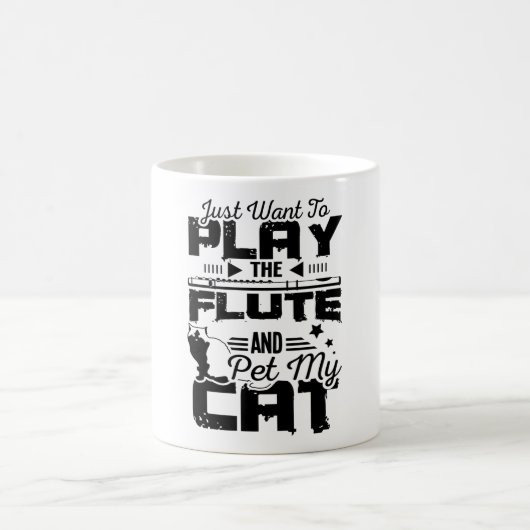 Mug Flûte et chat (Centre)