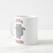 Mug Flute Fanatic Gray Cat Pink (Devant gauche)