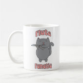 Mug Flûte Fanatique Gris Chat Rose (Gauche)