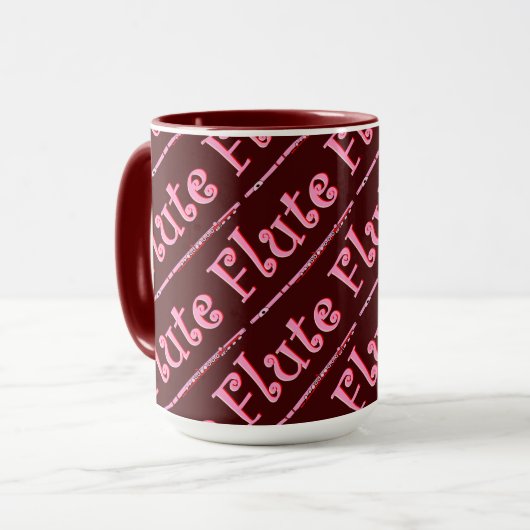 Mug Flûte rose (Devant gauche)