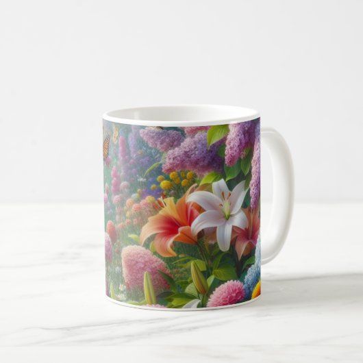 Mug Fluttant Floral (Devant droit)