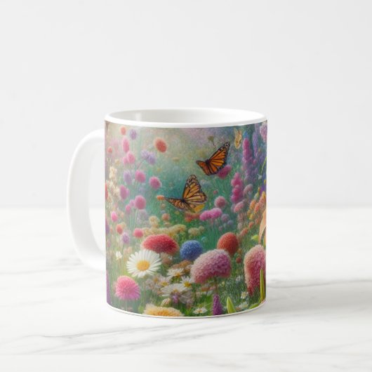 Mug Fluttant Floral (Devant gauche)