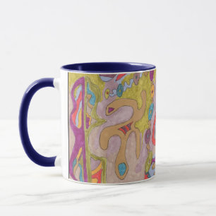 Mug "Flutterflyland" Art Abstrait