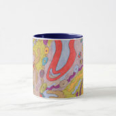 Mug "Flutterflyland" Art Abstrait (Centre)