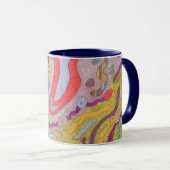 Mug "Flutterflyland" Art Abstrait (Devant droit)