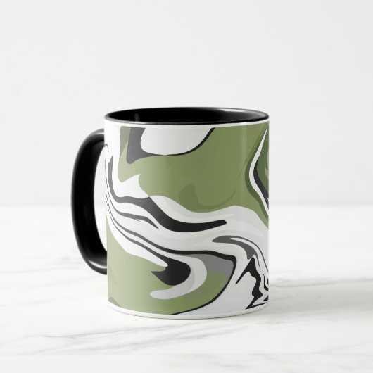 Mug Flux Abstrait de la nature (Devant gauche)