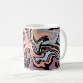 Mug Flux Abstrait doux de tons pastel et muets (Devant droit)