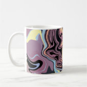 Mug Flux Abstrait doux de tons pastel et muets (Gauche)