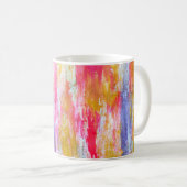 Mug Flux Abstraits de peintures au mur. Texte moderne (Devant droit)