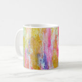 Mug Flux Abstraits de peintures au mur. Texte moderne (Devant gauche)