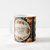 Mug Flux Automne Cadre Personnalisable Verset (Devant gauche)