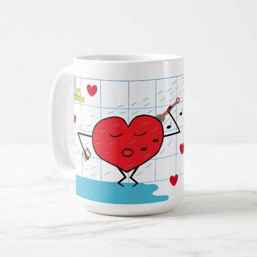 Mug Flux d'amour de douche (Devant gauche)