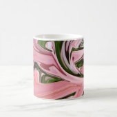 Mug Flux d'art rose et vert (Centre)