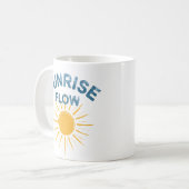 Mug Flux de lever de soleil Graphique rétro Vinyasa Yo (Devant gauche)