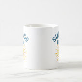 Mug Flux de lever de soleil Graphique rétro Vinyasa Yo (Centre)