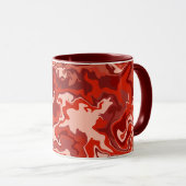 Mug Flux Rouge Abstrait (Devant droit)