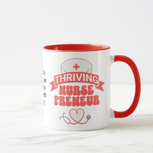 Mug FLUX SUR MESURE NURSEPRENEUR Infirmière Entreprene (Droite)