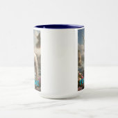 Mug Flux Unicorne Blanc Personnalisé (Centre)